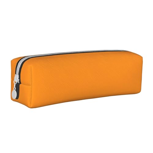 Hgbbdyyjj Apricot Crossgrain PVC Leder Federmäppchen – bedruckter Reißverschluss-Organizer für Stifte und kleine Gegenstände, weiß, Einheitsgröße, Taschen-Organizer von Hgbbdyyjj