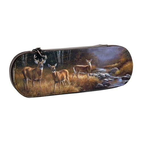 Hgbbdyyjj Beauty Deer Kosmetiktasche, multifunktional, wasserdicht, mit Klappe, personalisierbar, Schwarz , Einheitsgröße, Taschen-Organizer von Hgbbdyyjj