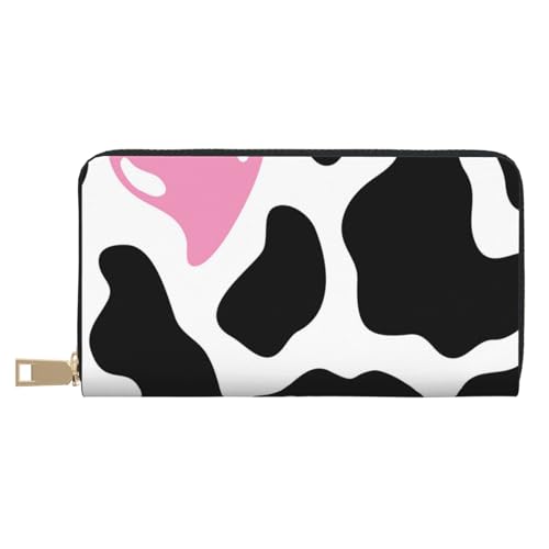 Hgbbdyyjj Black White Milk Cow Premium Long Wallet for Men and Women - Zip Wallet in Pu Leather with 12 Card Slots and Coin Pocket Hgbbdyyjj Black White Milk Cow Premium Long Wallet for Men and Women - Zip Wallet in Pu Leather with 12 Card Slots and Coin Pocket von Hgbbdyyjj
