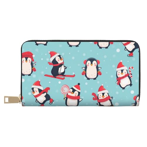 Hgbbdyyjj Christmas Penguins Premium Long Wallet for Men and Women - Zip Wallet in Pu Leather with 12 Card Slots and Coin Pocket Hgbbdyyjj Christmas Penguins Premium Long Wallet for Men and Women - Zip Wallet in Pu Leather with 12 Card Slots and Coin Pocket von Hgbbdyyjj