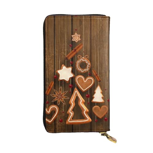 Hgbbdyyjj Christmas Premium Long Wallet for Women - Pu Leather Zip Around Purse with 12 Card Slots & Coin Pocket von Hgbbdyyjj