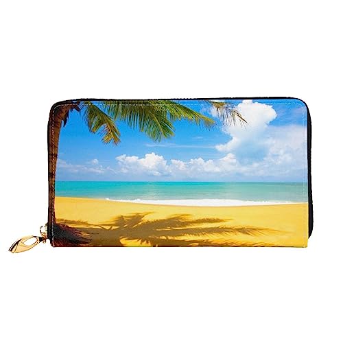 Hgbbdyyjj Clouds and Palm Trees Beaches Premium Long Wallet for Men and Women - Zip Wallet in Pu Leather with 12 Card Slots and Coin Pocket Hgbbdyyjj Clouds and Palm Trees Beaches Premium Long Wallet for Men and Women - Zip Wallet in Pu Leather with 12 Card Slots and Coin Pocket von Hgbbdyyjj