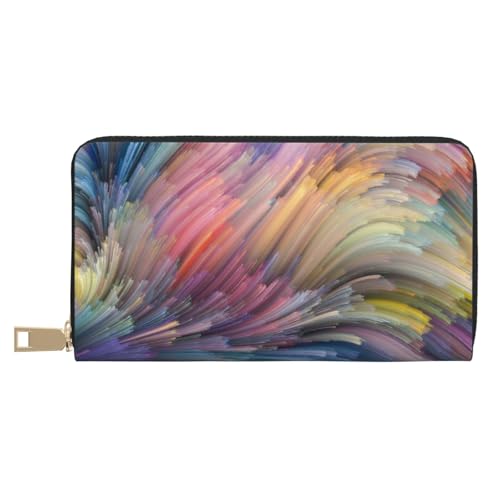 Hgbbdyyjj Dream Colorful Premium Long Wallet for Men and Women - Zip Wallet in Pu Leather with 12 Card Slots and Coin Pocket von Hgbbdyyjj