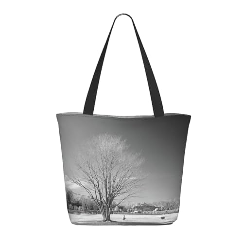 Hgbbdyyjj Extra große Tragetasche mit Reißverschluss – strapazierfähiges Polyester Einkaufs- und Strandtasche mit versteckter Tasche von Hgbbdyyjj