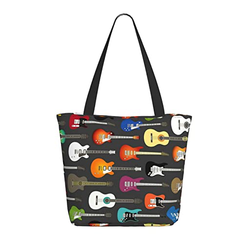 Hgbbdyyjj Extra große Tragetasche mit Reißverschluss – strapazierfähiges Polyester Einkaufs- und Strandtasche mit versteckter Tasche von Hgbbdyyjj