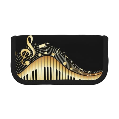 Hgbbdyyjj Extra großes Federmäppchen aus Segeltuch mit doppeltem Reißverschluss, Make-up- und Schreibwaren-Organizer-Tasche, Schwarz , Einheitsgröße, Taschen-Organizer von Hgbbdyyjj