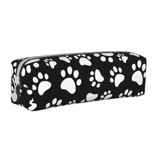 Hgbbdyyjj Federmäppchen aus PVC-Leder mit Bärenmuster – bedruckter Reißverschluss-Organizer für Stifte und kleine Gegenstände, weiß, Einheitsgröße, Taschen-Organizer von Hgbbdyyjj