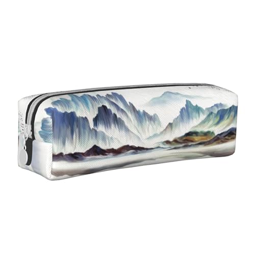 Hgbbdyyjj Federmäppchen aus PVC-Leder mit Kreuznarbenmuster, bedruckter Reißverschluss-Organizer für Stifte und kleine Gegenstände, weiß, Einheitsgröße, Taschen-Organizer von Hgbbdyyjj