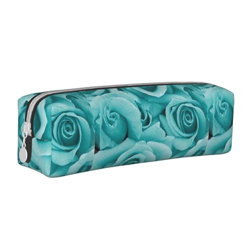 Hgbbdyyjj Federmäppchen aus PVC-Leder mit Kreuznarbenmuster – bedruckter Reißverschluss-Organizer für Stifte und kleine Gegenstände, weiß, Einheitsgröße, Taschen-Organizer von Hgbbdyyjj