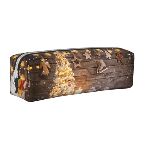 Hgbbdyyjj Federmäppchen aus PVC-Leder mit Kreuznarbung, bedruckter Reißverschluss-Organizer für Stifte und kleine Gegenstände, weiß, Einheitsgröße, Taschen-Organizer von Hgbbdyyjj