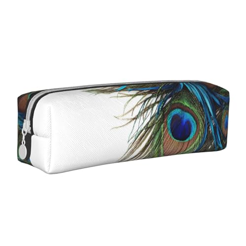 Hgbbdyyjj Federmäppchen aus PVC-Leder mit Kreuznarbung, bedruckter Reißverschluss-Organizer für Stifte und kleine Gegenstände, weiß, Einheitsgröße, Taschen-Organizer von Hgbbdyyjj