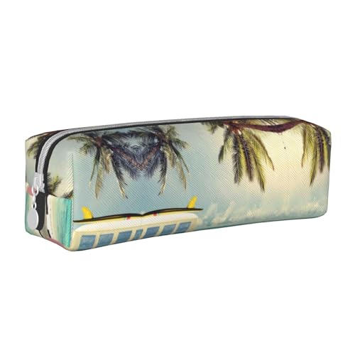 Hgbbdyyjj Federmäppchen aus PVC-Leder mit Reißverschluss, bedruckt, für Stifte und kleine Gegenstände, weiß, Einheitsgröße, Taschen-Organizer von Hgbbdyyjj