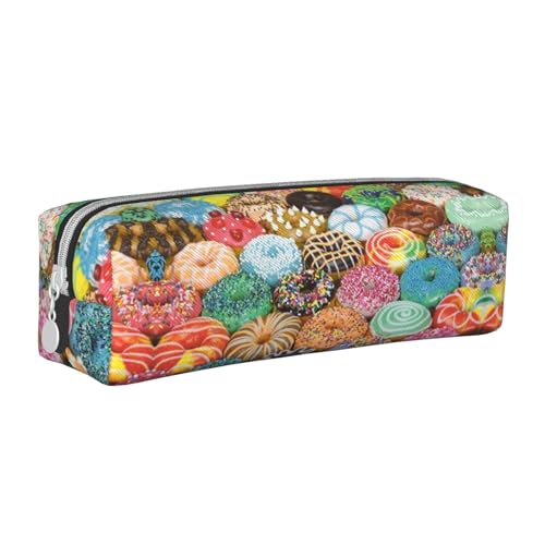 Hgbbdyyjj Federmäppchen aus gekreuztem PVC-Leder – bedruckter Reißverschluss-Organizer für Stifte und kleine Gegenstände, weiß, Einheitsgröße, Taschen-Organizer von Hgbbdyyjj