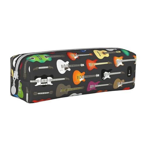 Hgbbdyyjj Federmäppchen aus gekreuztem PVC-Leder – bedruckter Reißverschluss-Organizer für Stifte und kleine Gegenstände, weiß, Einheitsgröße, Taschen-Organizer von Hgbbdyyjj