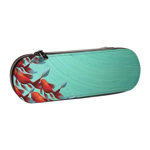 Hgbbdyyjj Fische, personalisierbar, bedruckt, multifunktional, wasserdicht, Kosmetiktasche mit Klappen-Design, Schwarz , Einheitsgröße, Taschen-Organizer von Hgbbdyyjj