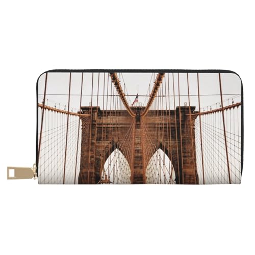 Hgbbdyyjj Foto von Brooklyn Bridge Premium Long Wallet für Damen und Herren - Geldbörse mit Reißverschluss aus PU-Leder mit 12 Kartenfächern und Münzfach Hgbbdyyjj Foto von Brooklyn Bridge Premium Long Wallet für Damen und Herren - Geldbörse mit Reißverschluss aus PU-Leder mit 12 Kartenfächern und Münzfach von Hgbbdyyjj