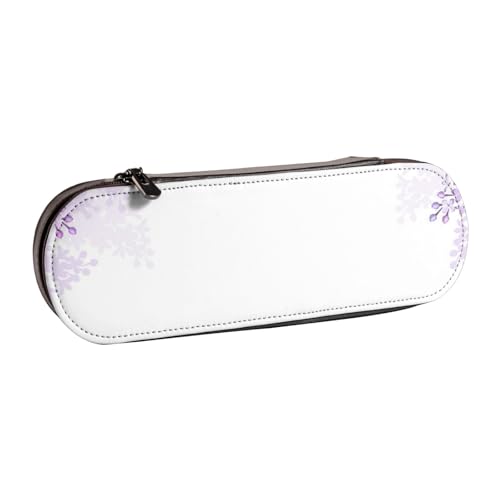 Hgbbdyyjj Framing Kosmetiktasche mit Flap-Design, Motiv: lila Blumen in Blüte, personalisierbar, multifunktional, wasserdicht, Schwarz , Einheitsgröße, Taschen-Organizer von Hgbbdyyjj