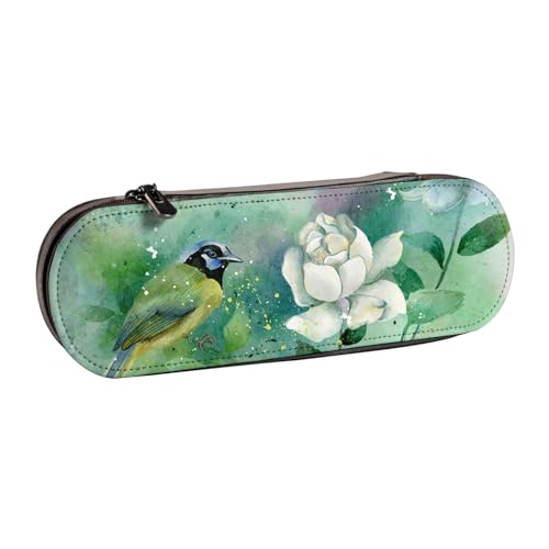 Hgbbdyyjj Gardenia Kosmetiktasche mit Blumen- und Vogelmotiv, multifunktional, wasserdicht, mit Klappen-Design, Schwarz , Einheitsgröße, Taschen-Organizer von Hgbbdyyjj