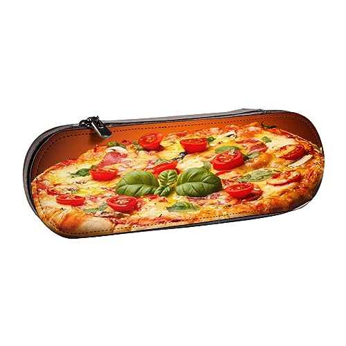 Hgbbdyyjj Große Kosmetiktasche mit Pizza-Motiv, multifunktional, wasserdicht, mit Klappen-Design, Schwarz , Einheitsgröße, Taschen-Organizer von Hgbbdyyjj