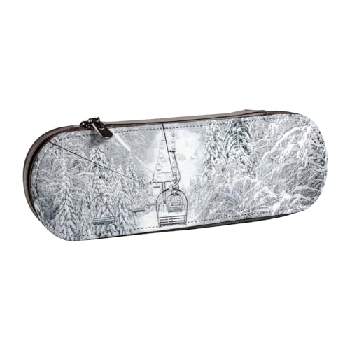 Hgbbdyyjj Kosmetiktasche mit Aufschrift "Winter Old Cable Skilift", personalisierbar, multifunktional, wasserdicht, mit Klappen-Design, Schwarz , Einheitsgröße, Taschen-Organizer von Hgbbdyyjj