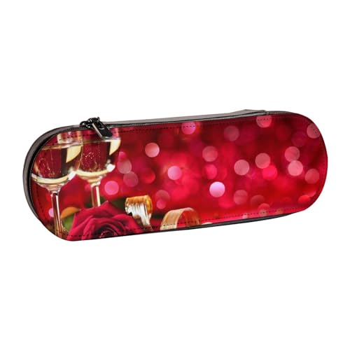 Hgbbdyyjj Kosmetiktasche mit Klappe, personalisierbar, bedruckt, multifunktional, wasserdicht, Weinrot und Rot, Schwarz , Einheitsgröße, Taschen-Organizer von Hgbbdyyjj