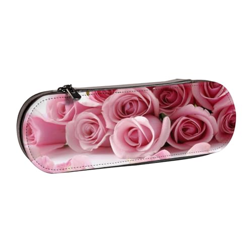 Hgbbdyyjj Kosmetiktasche mit Klappe, personalisierbar, bedruckt, multifunktional, wasserdicht, mit Rosendesign, Schwarz , Einheitsgröße, Taschen-Organizer von Hgbbdyyjj