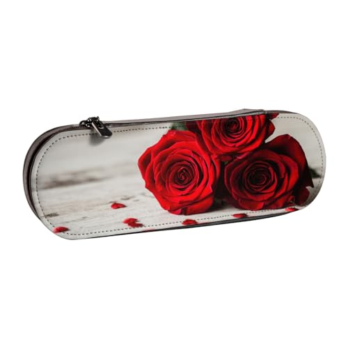 Hgbbdyyjj Kosmetiktasche mit Klappe, personalisierbar, bedruckt, multifunktional, wasserdicht, mit Rosendesign, Schwarz , Einheitsgröße, Taschen-Organizer von Hgbbdyyjj