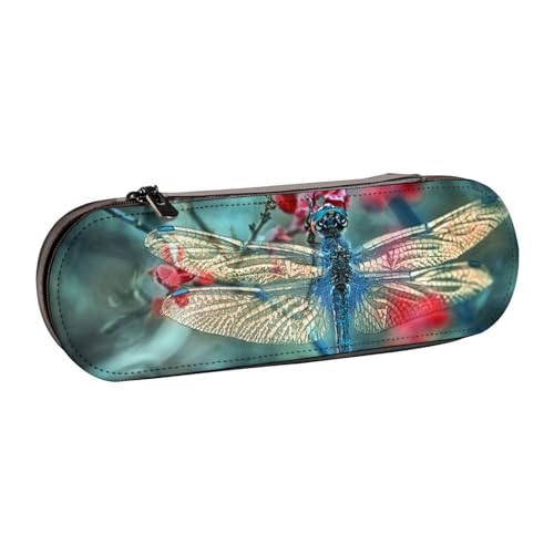 Hgbbdyyjj Kosmetiktasche mit Libelle auf der Blume, bedruckt, multifunktional, wasserdicht, mit Klappen-Design, Schwarz , Einheitsgröße, Taschen-Organizer von Hgbbdyyjj