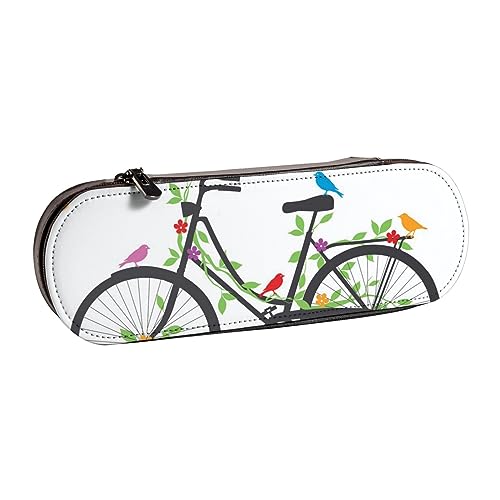 Hgbbdyyjj Kosmetiktasche mit Vögeln und Blumen auf Fahrrädern, multifunktional, wasserdicht, mit Klappen-Design, Schwarz , Einheitsgröße, Taschen-Organizer von Hgbbdyyjj