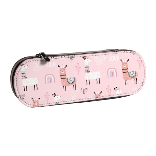 Hgbbdyyjj Llama, multifunktionale, wasserdichte Stifttasche, Kosmetiktasche mit Klappen-Design, personalisierbar, Schwarz , Einheitsgröße, Taschen-Organizer von Hgbbdyyjj