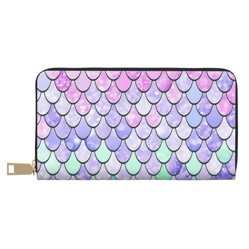 Hgbbdyyjj Mermaid Scale Premium Long Wallet for Men and Women - Zip Wallet in Pu Leather with 12 Card Slots and Coin Pocket Hgbbdyyjj Mermaid Scale Premium Long Wallet for Men and Women - Zip Wallet in Pu Leather with 12 Card Slots and Coin Pocket von Hgbbdyyjj