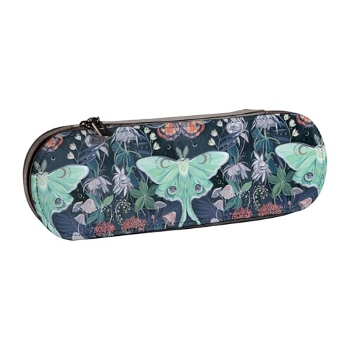 Hgbbdyyjj Moth Personalisierbarer bedruckter multifunktionaler wasserdichter Stiftebeutel Kosmetiktasche mit Klappen-Design, Schwarz , Einheitsgröße, Taschen-Organizer von Hgbbdyyjj