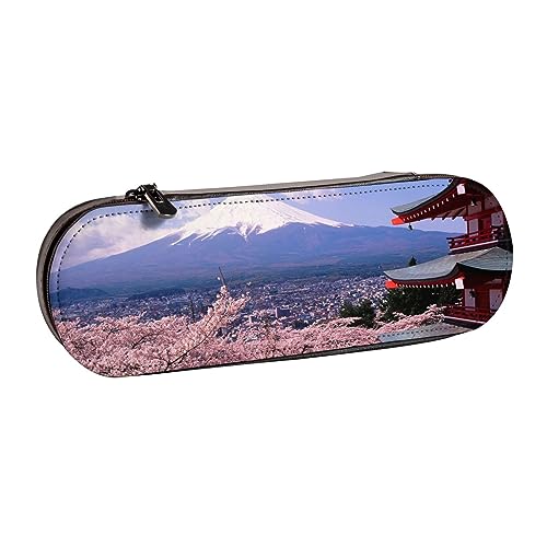 Hgbbdyyjj Mount Fuji Japan personalisierbarer bedruckter multifunktionaler wasserdichter Stiftebeutel Kosmetiktasche mit Klappen-Design, Schwarz , Einheitsgröße, Taschen-Organizer von Hgbbdyyjj