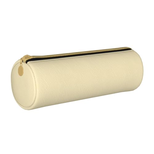 Hgbbdyyjj Multifunktionale Aufbewahrungstasche aus Leder, mit großem Fassungsvermögen, rund, Mandelgelb, personalisierbar, weiß, Einheitsgröße, Taschen-Organizer von Hgbbdyyjj