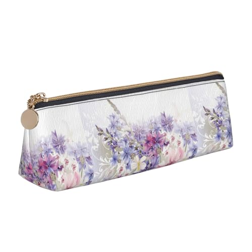 Hgbbdyyjj Multifunktionale Aufbewahrungstasche aus Leder mit Blumenmuster, personalisierbar, großes Fassungsvermögen, dreieckig, weiß, Einheitsgröße, Taschen-Organizer von Hgbbdyyjj