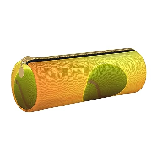 Hgbbdyyjj Multifunktionale Aufbewahrungstasche für Tennisbälle, personalisierbar, großes Fassungsvermögen, rund, aus Leder, weiß, Einheitsgröße, Taschen-Organizer von Hgbbdyyjj