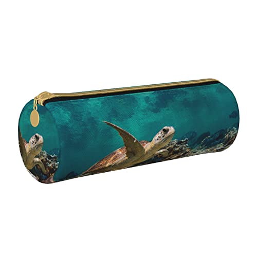 Hgbbdyyjj Multifunktionale Aufbewahrungstasche mit Meeresschildkröte, personalisierbar, großes Fassungsvermögen, rund, Leder, weiß, Einheitsgröße, Taschen-Organizer von Hgbbdyyjj