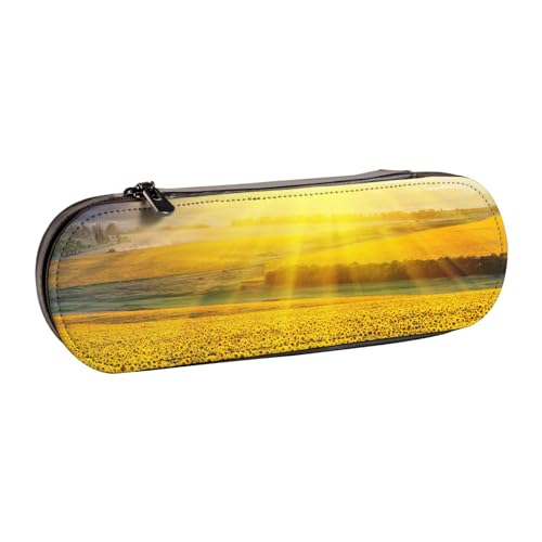 Hgbbdyyjj Multifunktionale Kosmetiktasche mit Klappe, Motiv: Goldene Sonnenblume, personalisierbar, wasserdicht, Schwarz , Einheitsgröße, Taschen-Organizer von Hgbbdyyjj