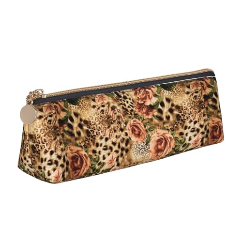 Hgbbdyyjj Multifunktions-Aufbewahrungstasche aus Leder, gestreift, Leopardenmuster, dreieckig, groß, weiß, Einheitsgröße, Taschen-Organizer von Hgbbdyyjj