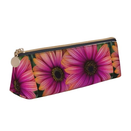 Hgbbdyyjj Multifunktions-Aufbewahrungstasche aus Leder mit Blumenmotiv, dreieckig, mit großem Fassungsvermögen, personalisierbar, weiß, Einheitsgröße, Taschen-Organizer von Hgbbdyyjj