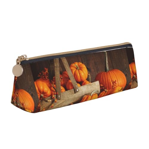 Hgbbdyyjj Multifunktions-Aufbewahrungstasche aus Leder mit großem Fassungsvermögen, Motiv: Herbstkürbis, weiß, Einheitsgröße, Taschen-Organizer von Hgbbdyyjj