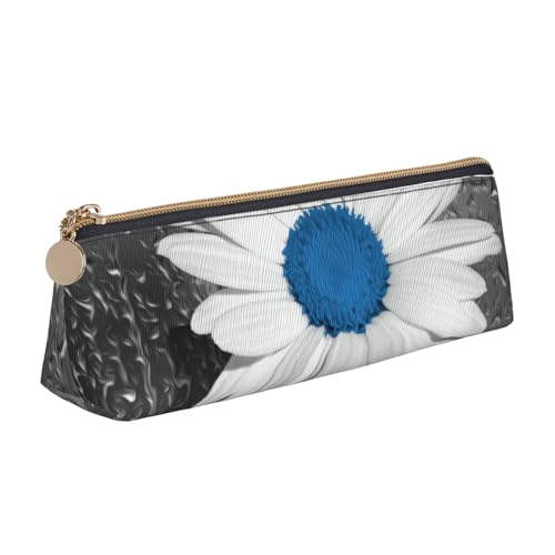 Hgbbdyyjj Multifunktions-Aufbewahrungstasche aus Leder mit großem Fassungsvermögen, dreieckig, Weiß / Blau, weiß, Einheitsgröße, Taschen-Organizer von Hgbbdyyjj