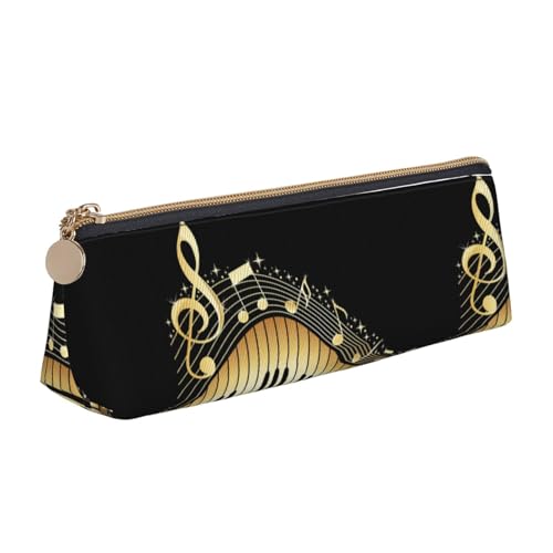 Hgbbdyyjj Multifunktions-Aufbewahrungstasche aus Leder mit großem Fassungsvermögen, dreieckig, mit Musik, personalisierbar, weiß, Einheitsgröße, Taschen-Organizer von Hgbbdyyjj