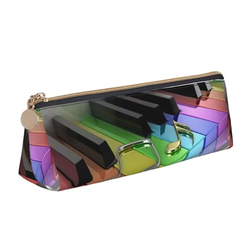 Hgbbdyyjj Multifunktions-Aufbewahrungstasche mit Klaviertaste, aus Leder, dreieckig, mit großem Fassungsvermögen, personalisierbar, weiß, Einheitsgröße, Taschen-Organizer von Hgbbdyyjj