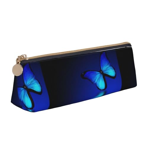 Hgbbdyyjj Multifunktions-Aufbewahrungstasche mit Schmetterlingsmotiv, dreieckig, Leder, personalisierbar, weiß, Einheitsgröße, Taschen-Organizer von Hgbbdyyjj