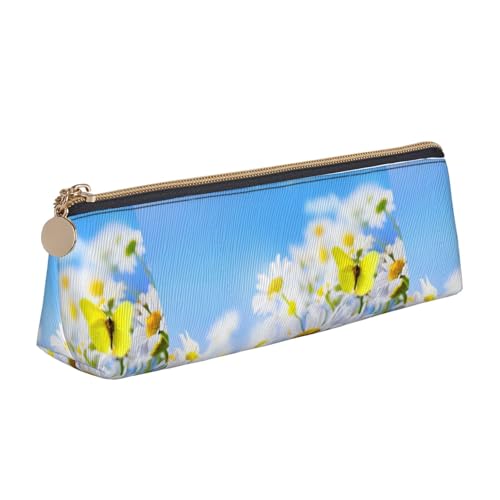 Hgbbdyyjj Multifunktions-Aufbewahrungstasche mit Schmetterlingsmotiv, dreieckig, Leder, personalisierbar, weiß, Einheitsgröße, Taschen-Organizer von Hgbbdyyjj