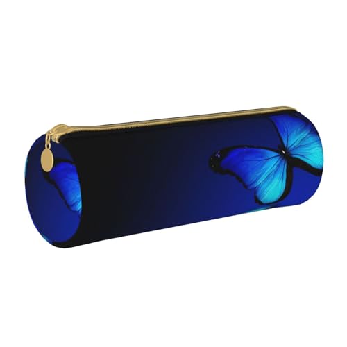 Hgbbdyyjj Multifunktions-Aufbewahrungstasche mit Schmetterlingsmotiv, rund, Leder, mit großem Fassungsvermögen, personalisierbar, weiß, Einheitsgröße, Taschen-Organizer von Hgbbdyyjj