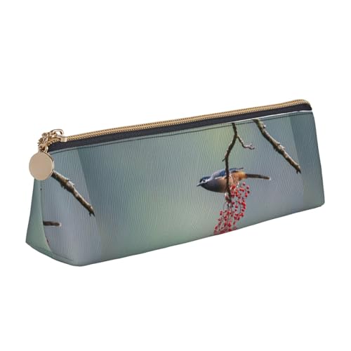 Hgbbdyyjj Multifunktions-Aufbewahrungstasche mit Vogelmotiv, dreieckig, Leder, personalisierbar, weiß, Einheitsgröße, Taschen-Organizer von Hgbbdyyjj