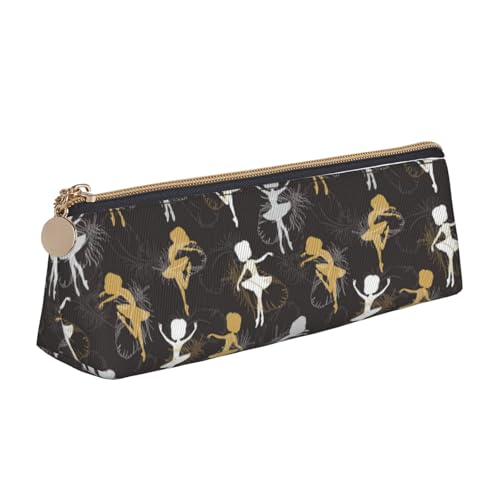 Hgbbdyyjj Multifunktions-Aufbewahrungstasche mit tanzender Feder, dreieckig, Leder, personalisierbar, weiß, Einheitsgröße, Taschen-Organizer von Hgbbdyyjj