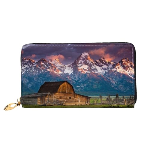 Hgbbdyyjj National Park Premium Long Wallet für Damen und Herren - Geldbörse mit Reißverschluss aus PU-Leder mit 12 Kartenfächern und Münzfach von Hgbbdyyjj